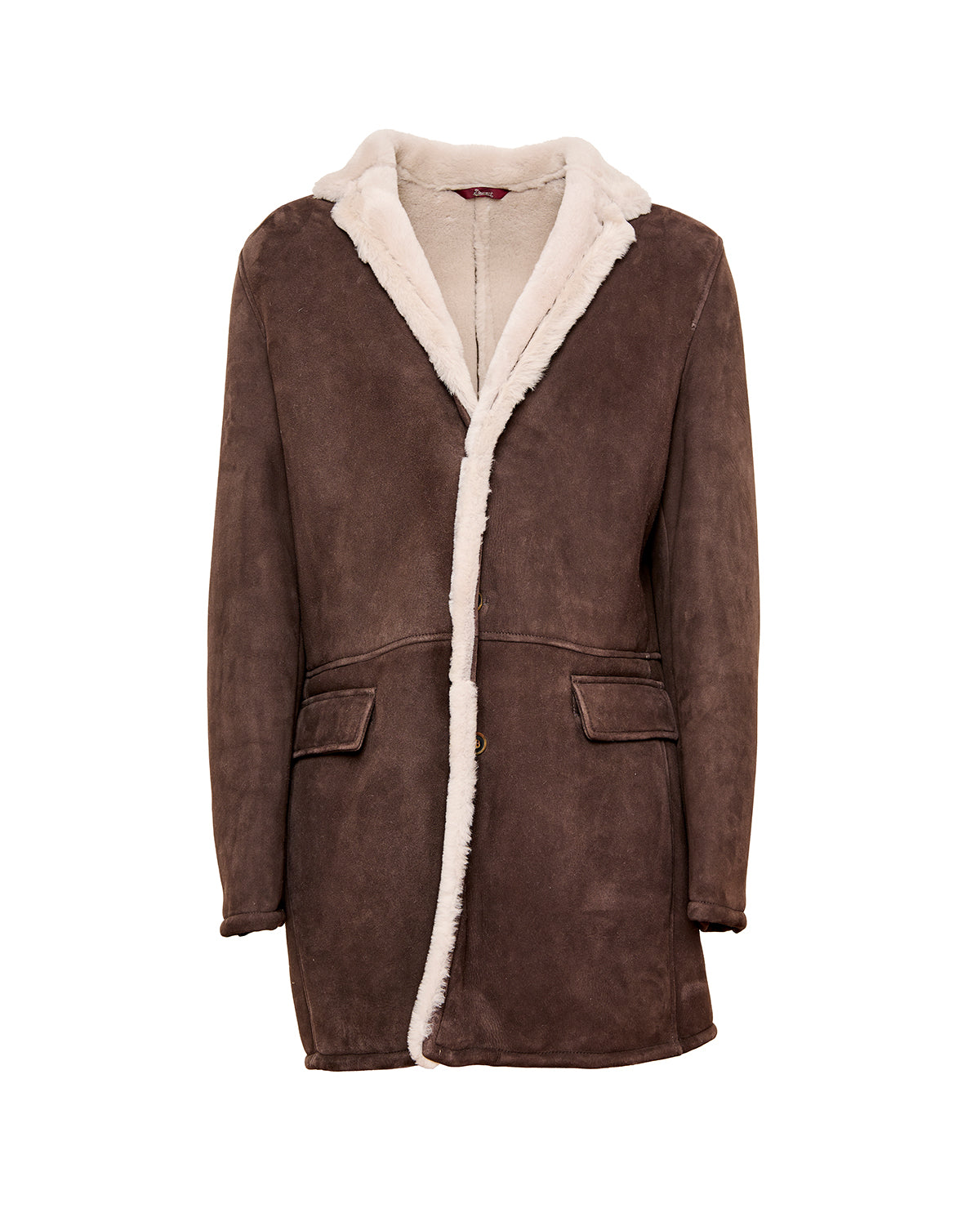 CLIFF-COAT REGULAR, SHEARLING SUEDE IRONED LAMB - stewartit