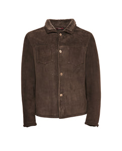 KIRA-SHEARLING SUEDE IRONED LAMB