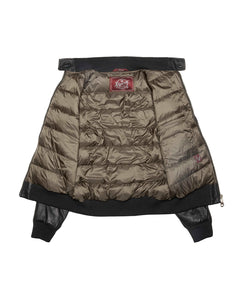 NUVOLA-OMEGA LAMB-NYLON FANGO PIUMINO