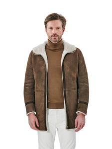 ARIC-SHEARLING SUEDE IRONED LAMB