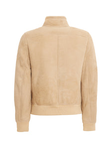 ELLIS-SLIM, SHEARLING SUEDE IRONED