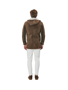 ARIC-SLIM, SHEARLING CAMOSCIO AGNELLO IRONATO