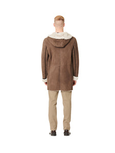 ARIC-SLIM, SHEARLING CAMOSCIO AGNELLO IRONATO