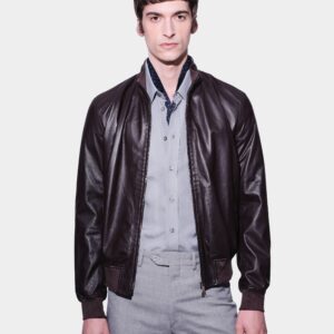 ETERE DROWNE – LIGHTWEIGHT NAPPA WITH SCREEN PRINTING  | DK BROWN