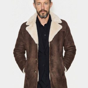 ROBERTO - SHEARLING SUEDE IRONED LAMB | DK BROWN - BEIGE