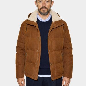 BRUNICO - CORSARO TESSUTO E SHEARLING | COGNAC